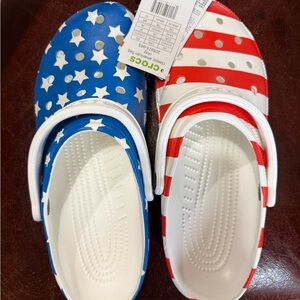 CROCS -  BRAND NEW Patriotic Stars and Stripes